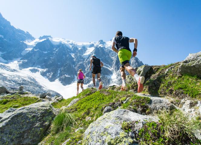 Traileurs en montagne