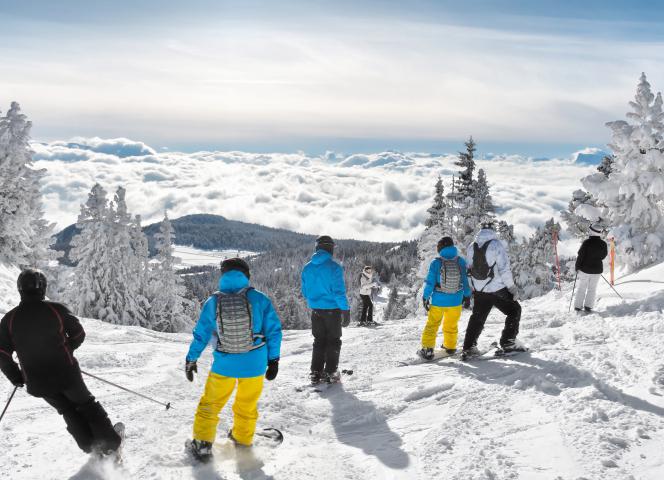 Groupe au ski