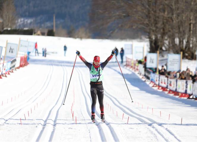 Course de ski de fond en France