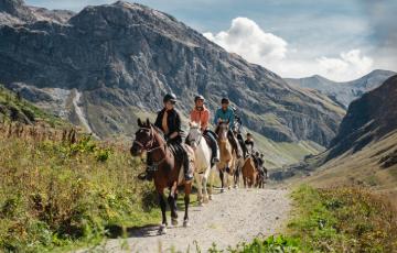 Balade à cheval Val d'Isère
