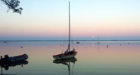 Coucher de soleil au lac Carcans-Maubuisson